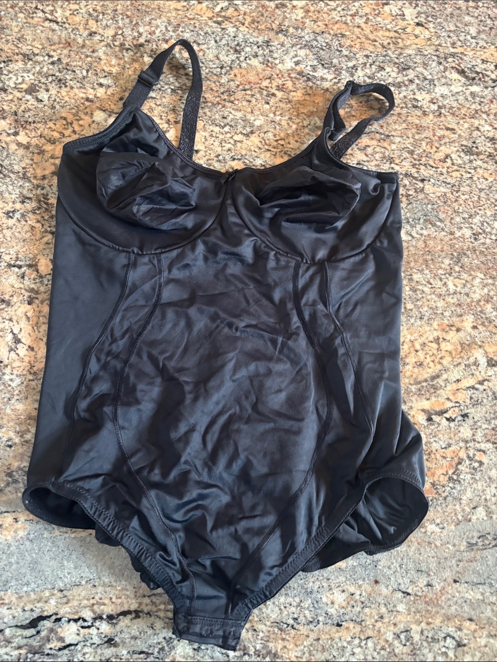 Black Women's One-Piece Shape wear with underwire bra 40C